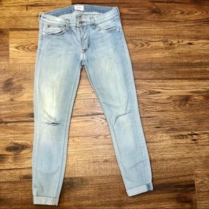 Hudson Jeans Harkin Crop Super Skinny Cuff - Sz 27